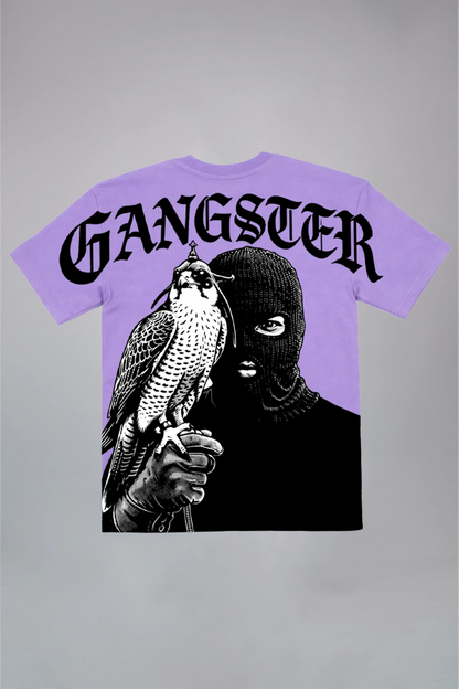 Gangster Vintage Acid Wash Oversized T-Shirt