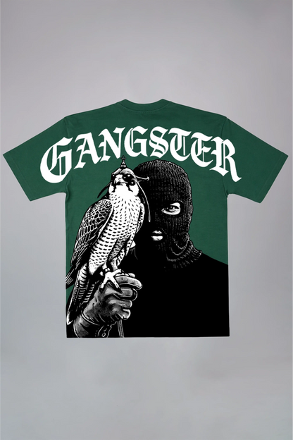 Gangster Vintage Acid Wash Oversized T-Shirt