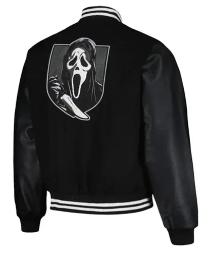 GhostFace Black Varsity Jacket