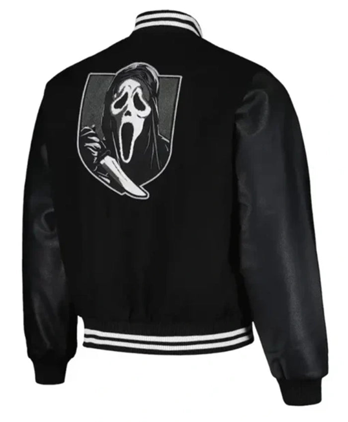 GhostFace Black Varsity Jacket