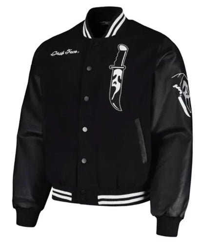 GhostFace Black Varsity Jacket