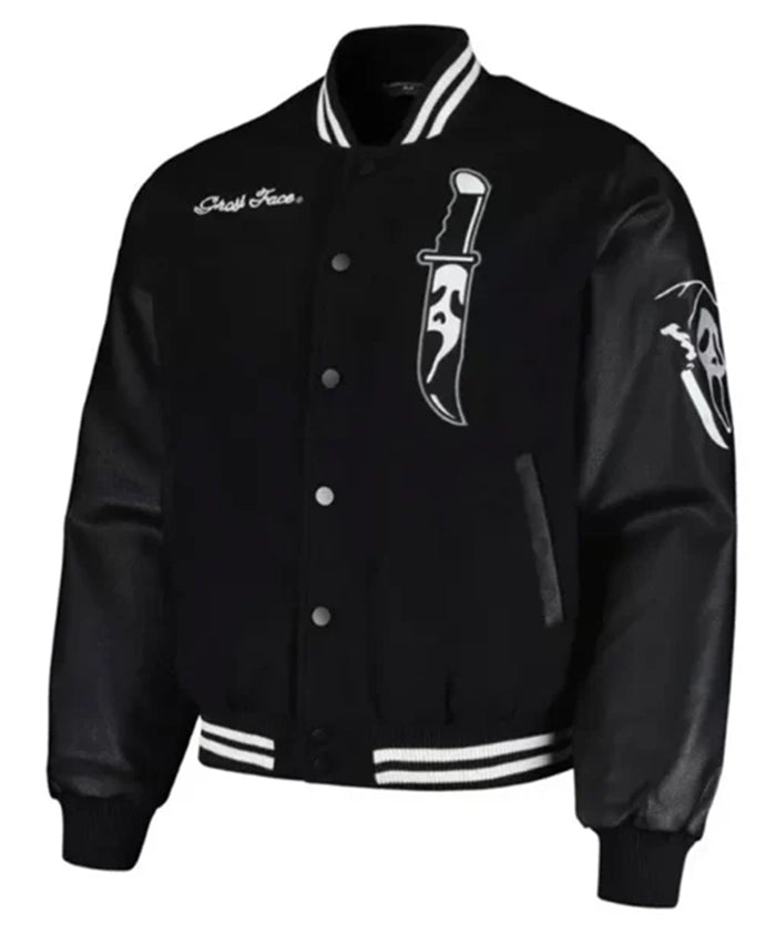 GhostFace Black Varsity Jacket