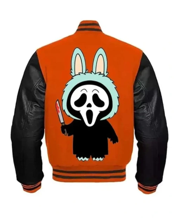 Ghostface Labubu Varsity Jacket