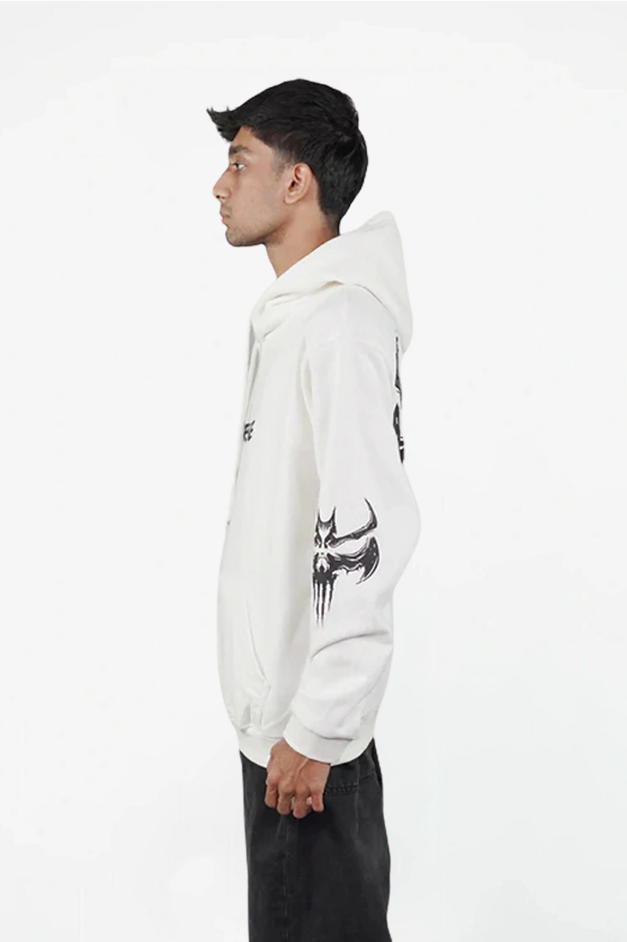 Gothic Bat Skull Hoodie