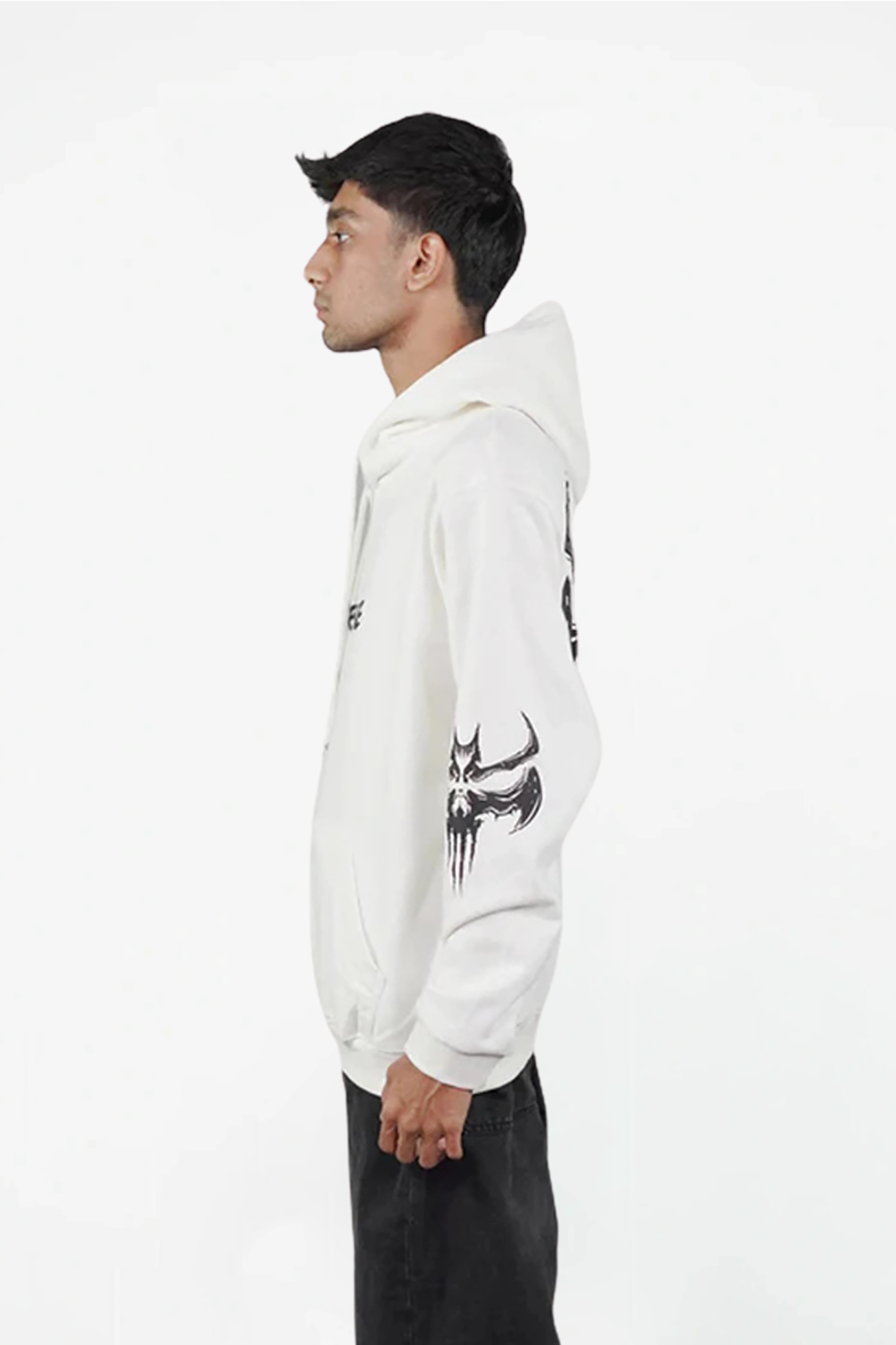 Gothic Bat Skull Hoodie