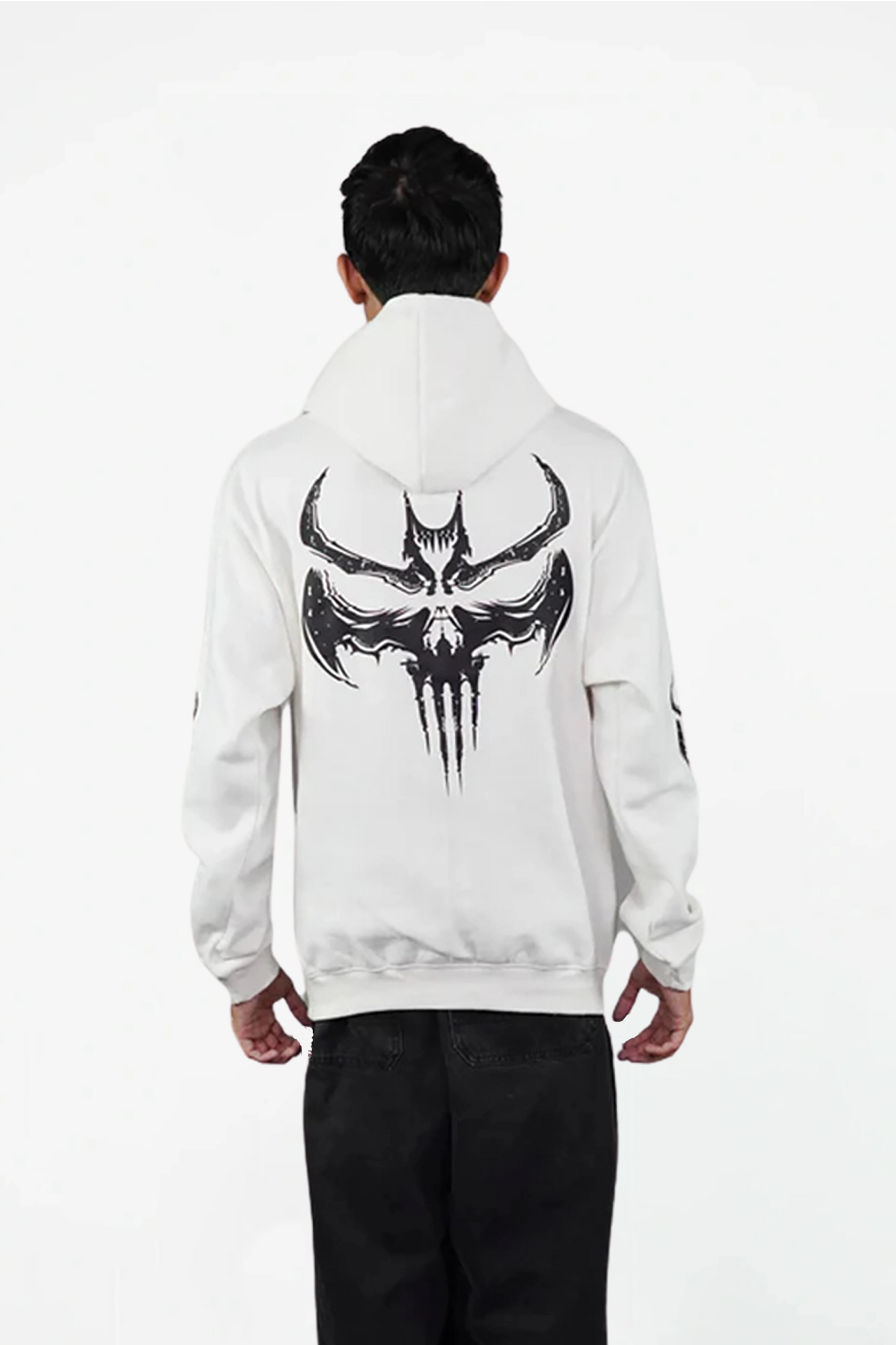 Gothic Bat Skull Hoodie