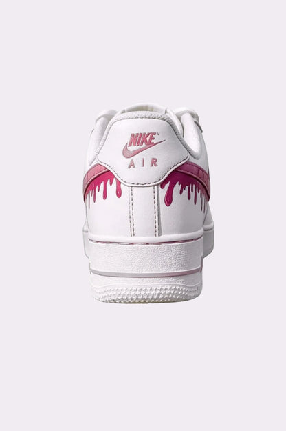 Hand Painted Pink Drip Sneakers