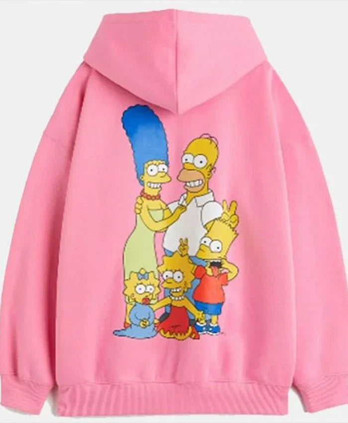 Homer Simpson Pink Hoodie