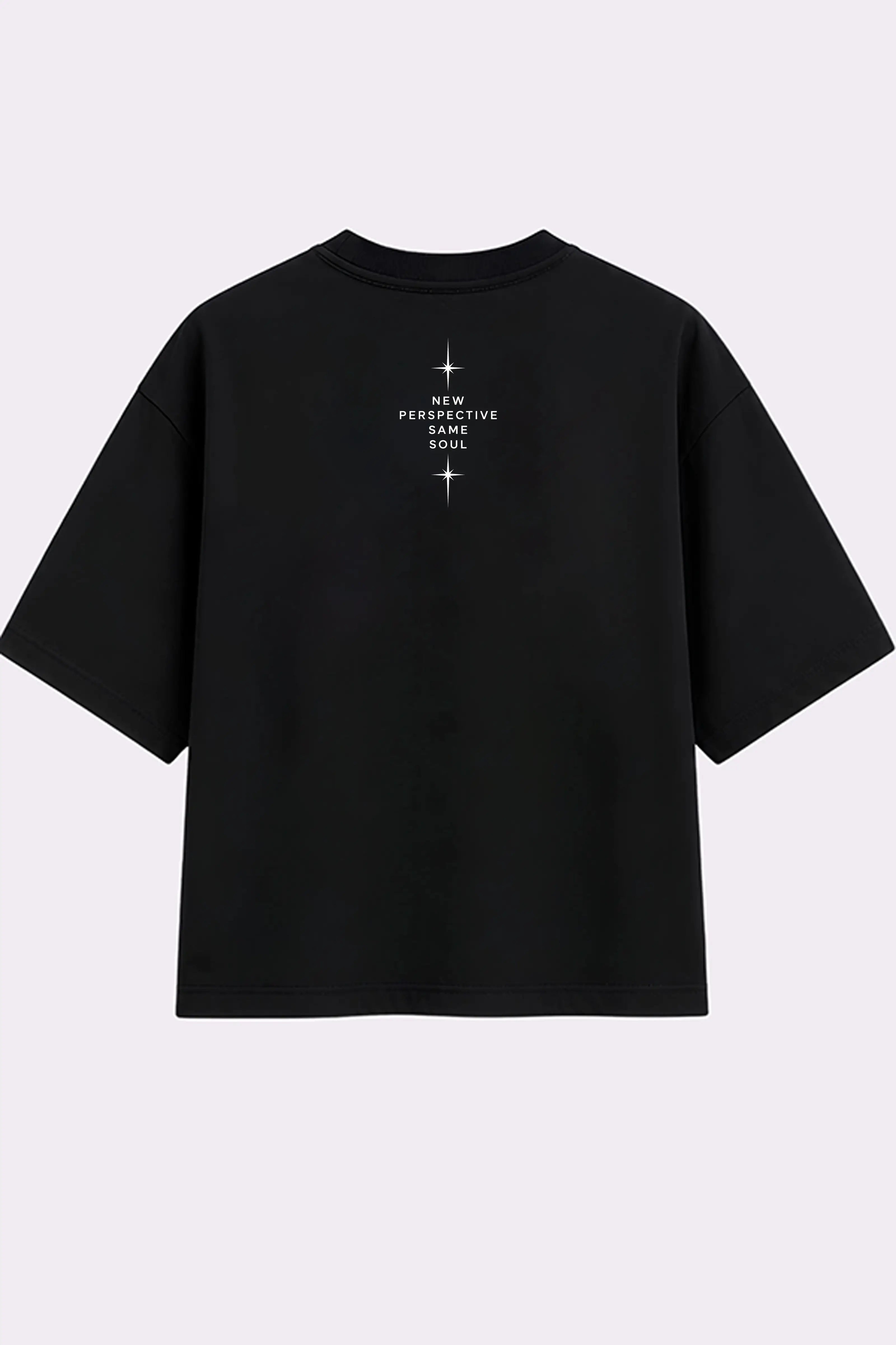 Horizon Beyond Limits Black Oversized T-Shirt