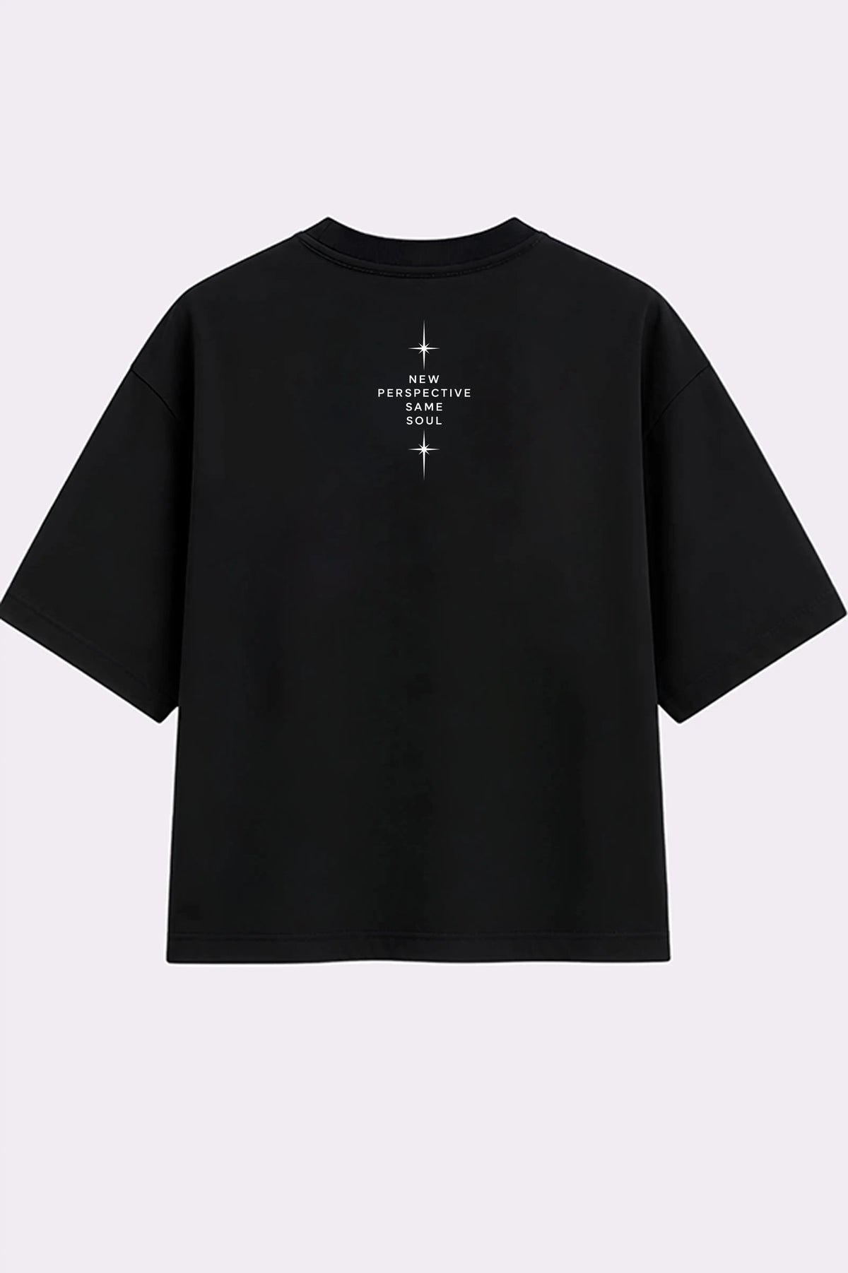 Horizon Beyond Limits Black Oversized T-Shirt