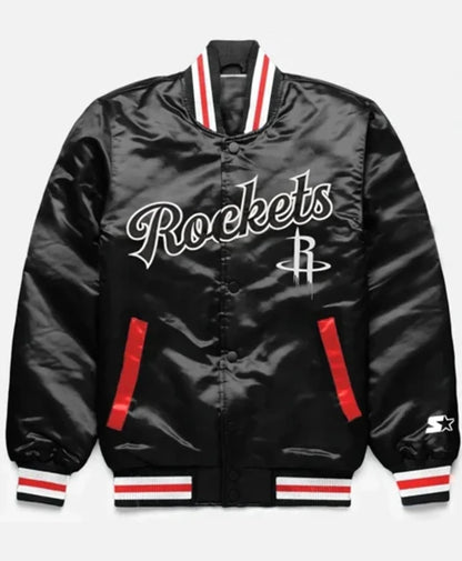 Houston Rockets Exclusive Black Varsity Jacket