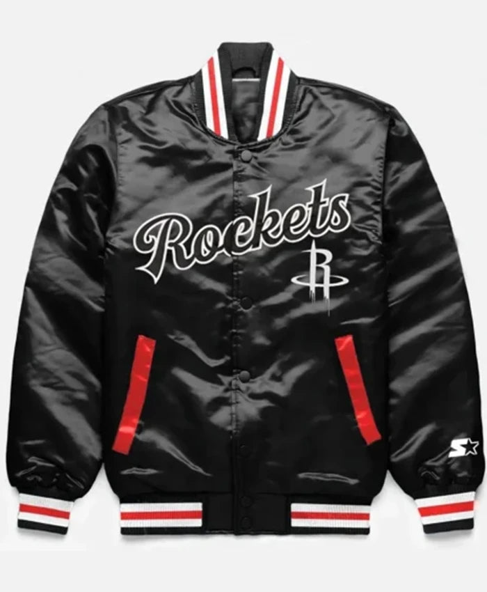 Houston Rockets Exclusive Black Varsity Jacket