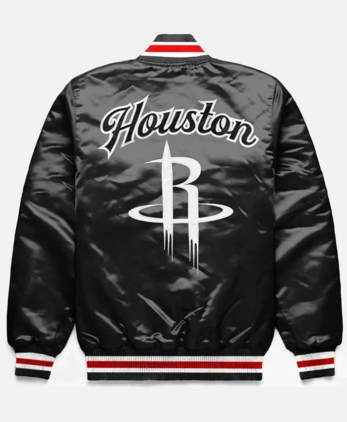 Houston Rockets Exclusive Black Varsity Jacket
