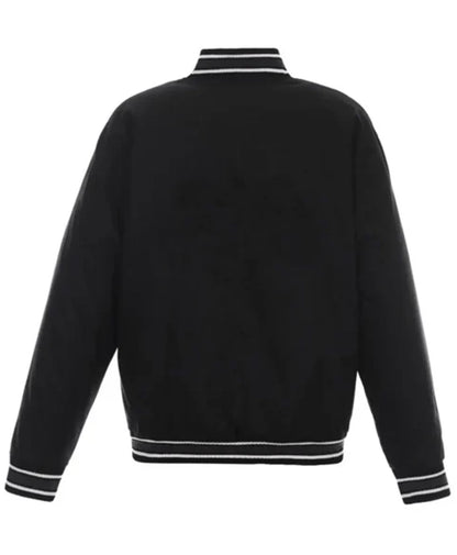 Houston Rockets Black Poly-Twill Varsity Jacket