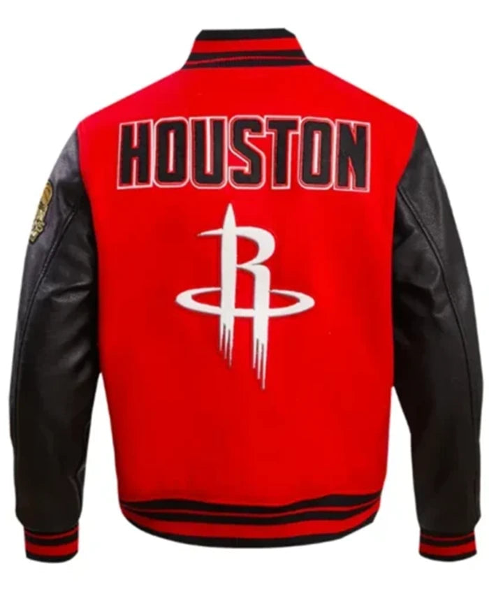 Houston Rockets Retro Classic Rib Varsity Jacket