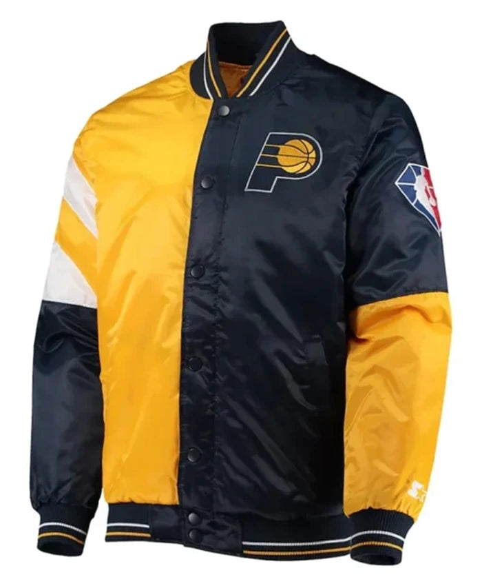 Indiana Pacers 75th Anniversary Leader Varsity Jacket