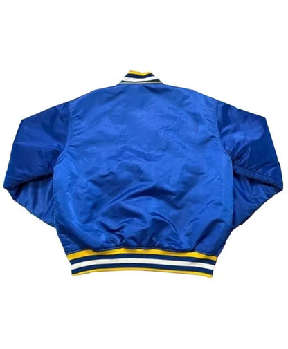Indiana Pacers 90’s Blue Letterman Varsity Jacket