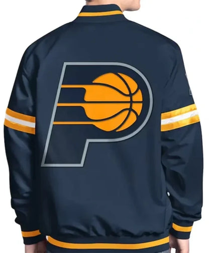 Indiana Pacers Scout Navy Blue Varsity Jacket