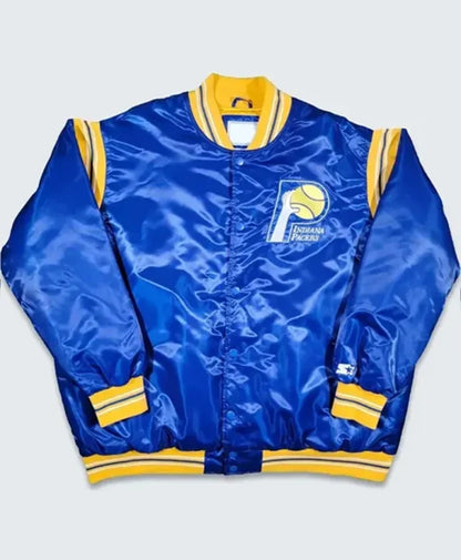 Indiana Pacers Teddy Royal Blue Varsity Jacket