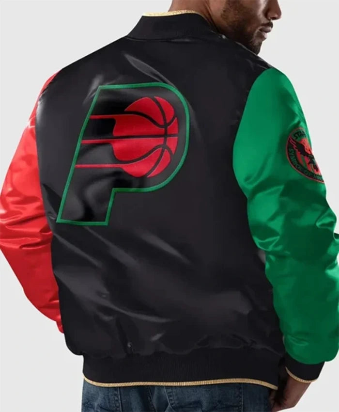 Indiana Pacers Ty Mopkins Black History Month Varsity Jacket
