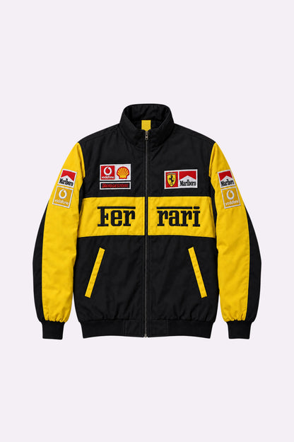 Ferrari Embroidered Cotton Racing Jacket