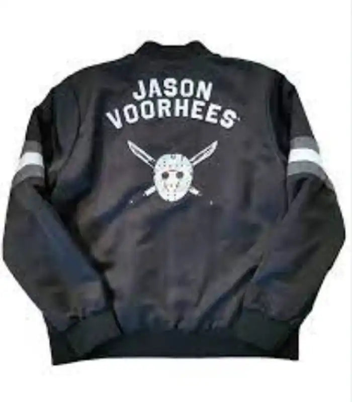 Jason Voorhees Friday The 13th Black Varsity Jacket