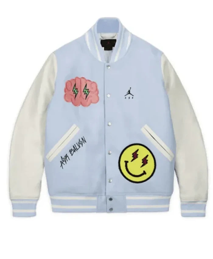 Jordan J Balvin Letterman Varsity Jacket Jacket