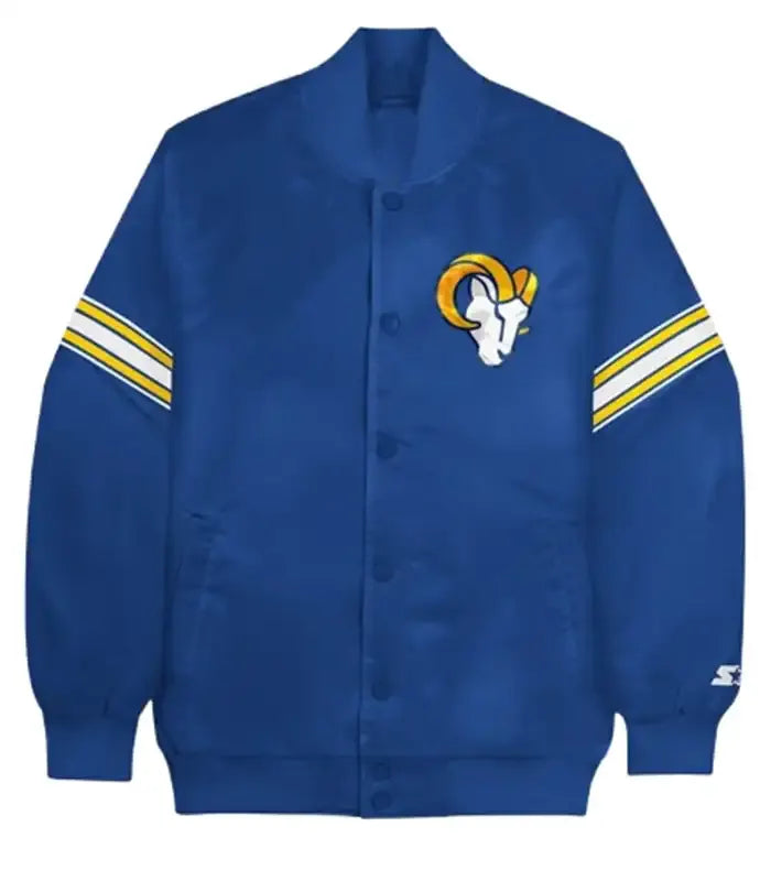 LA Rams Blue Varsity Jacket