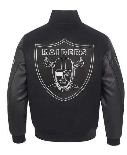 Las Vegas Raiders Black Varsity Jacket