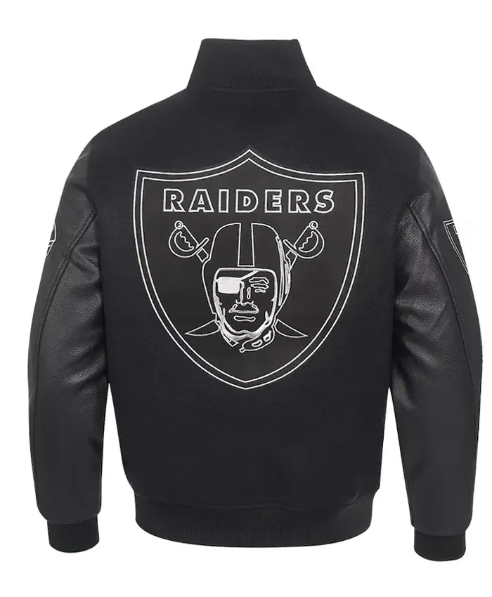 Las Vegas Raiders Black Varsity Jacket