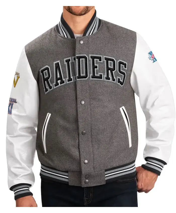 Las Vegas Raiders Challenger Varsity Jacket
