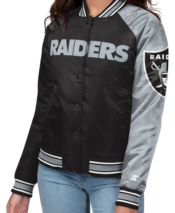 Las Vegas Raiders Endzone Varsity Jacket