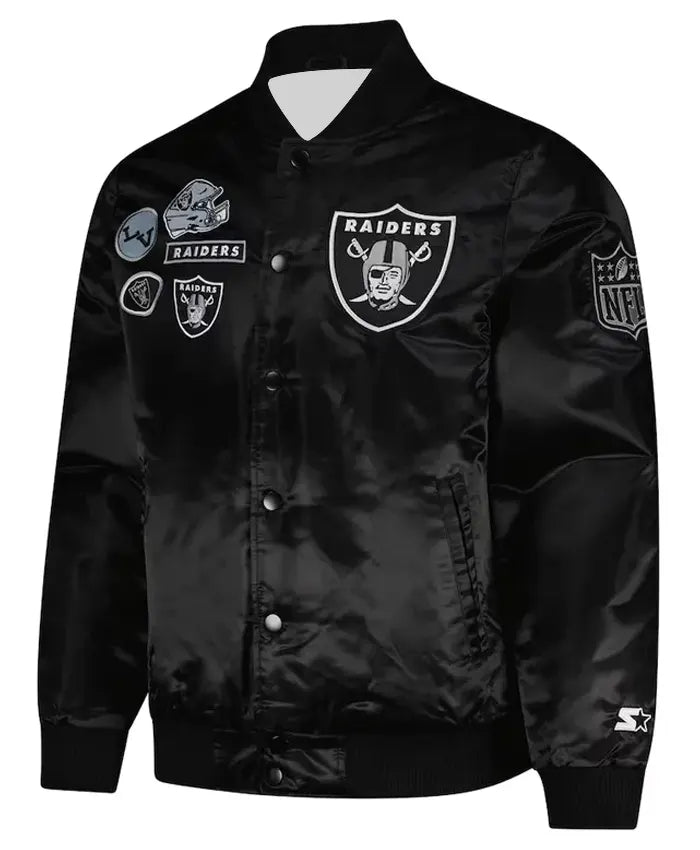 Las Vegas Raiders Exclusive Black Varsity Jacket