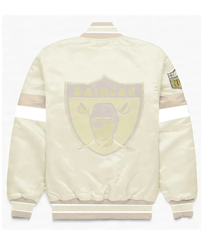 Las Vegas Raiders Home Game Pearl Varsity Jacket