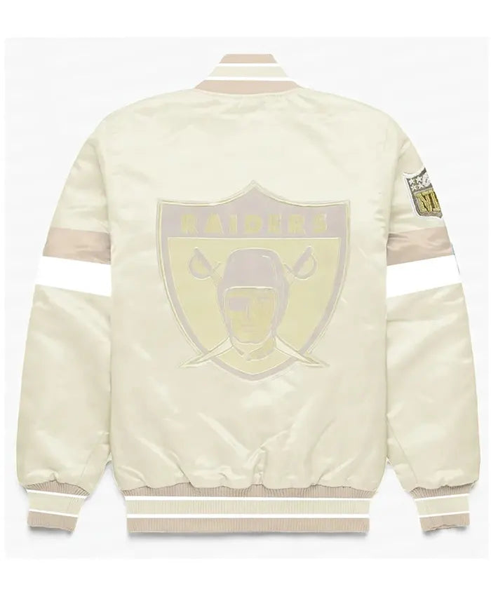 Las Vegas Raiders Home Game Pearl Varsity Jacket