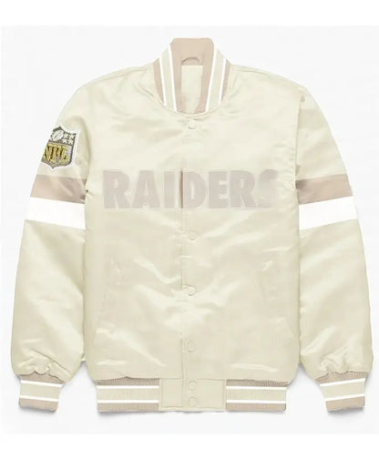 Las Vegas Raiders Home Game Pearl Varsity Jacket