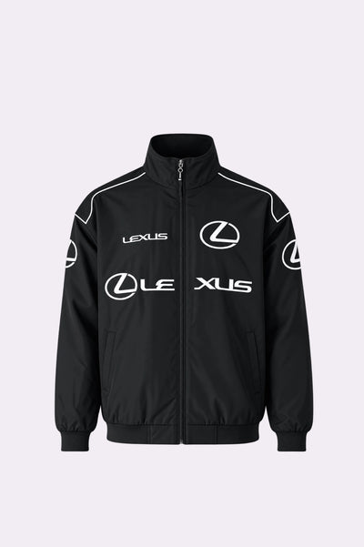 Lexus Vintage Black Racing Jacket - Lexusvintageblackracingwindbreakerjacket