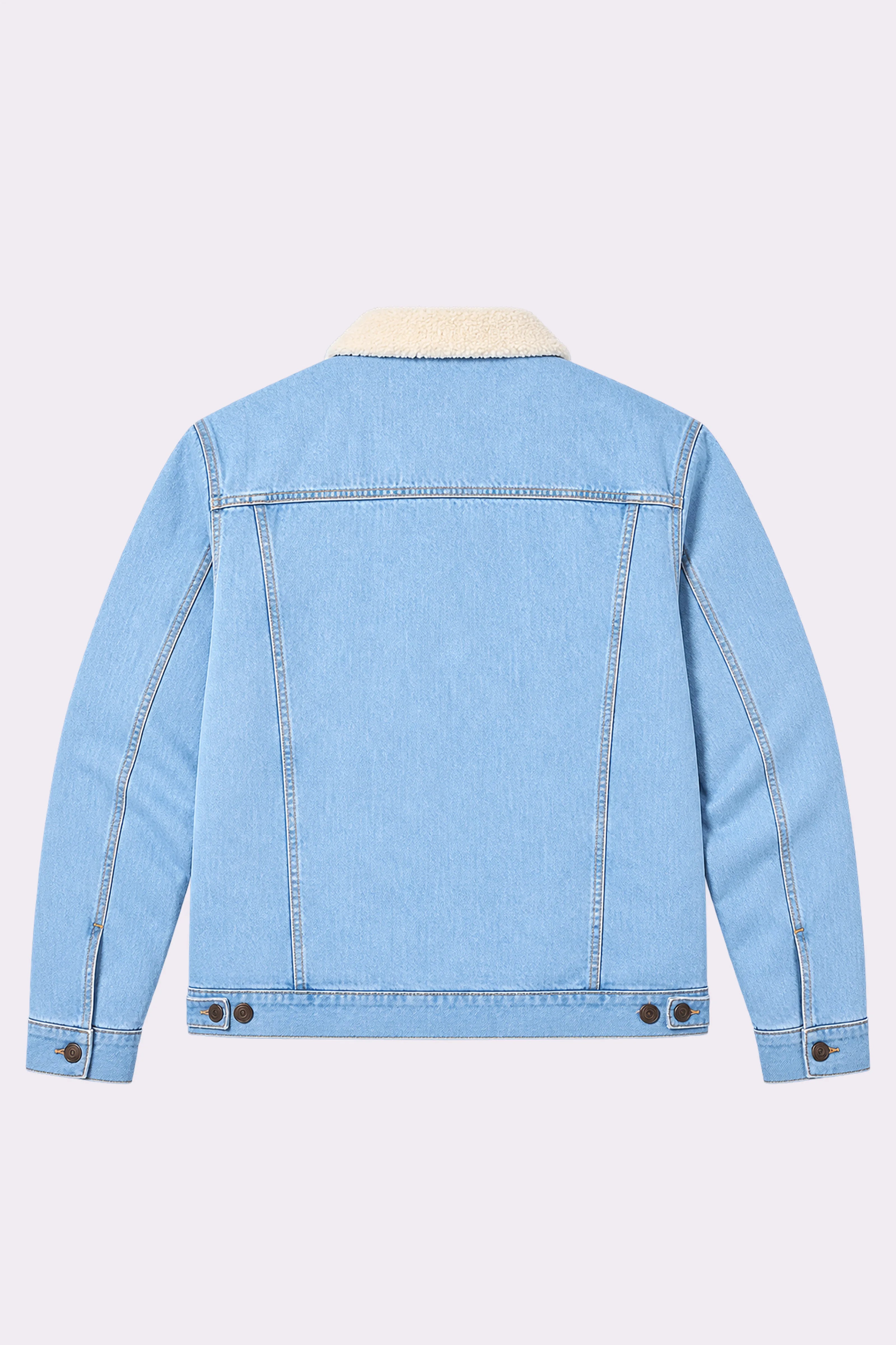 Light Blue Sherpa Denim Jacket