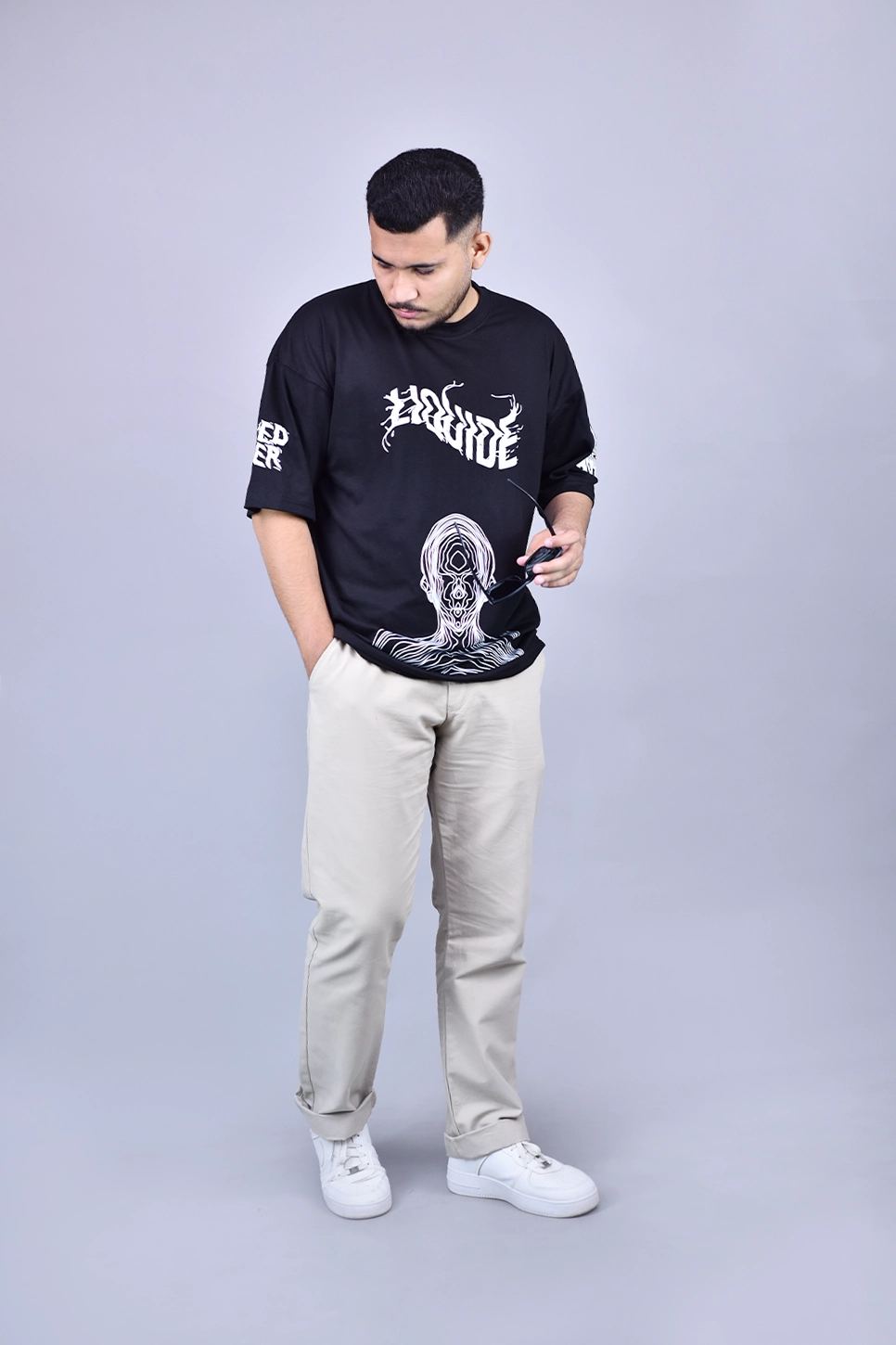 Liquid Black Oversized T-shirt