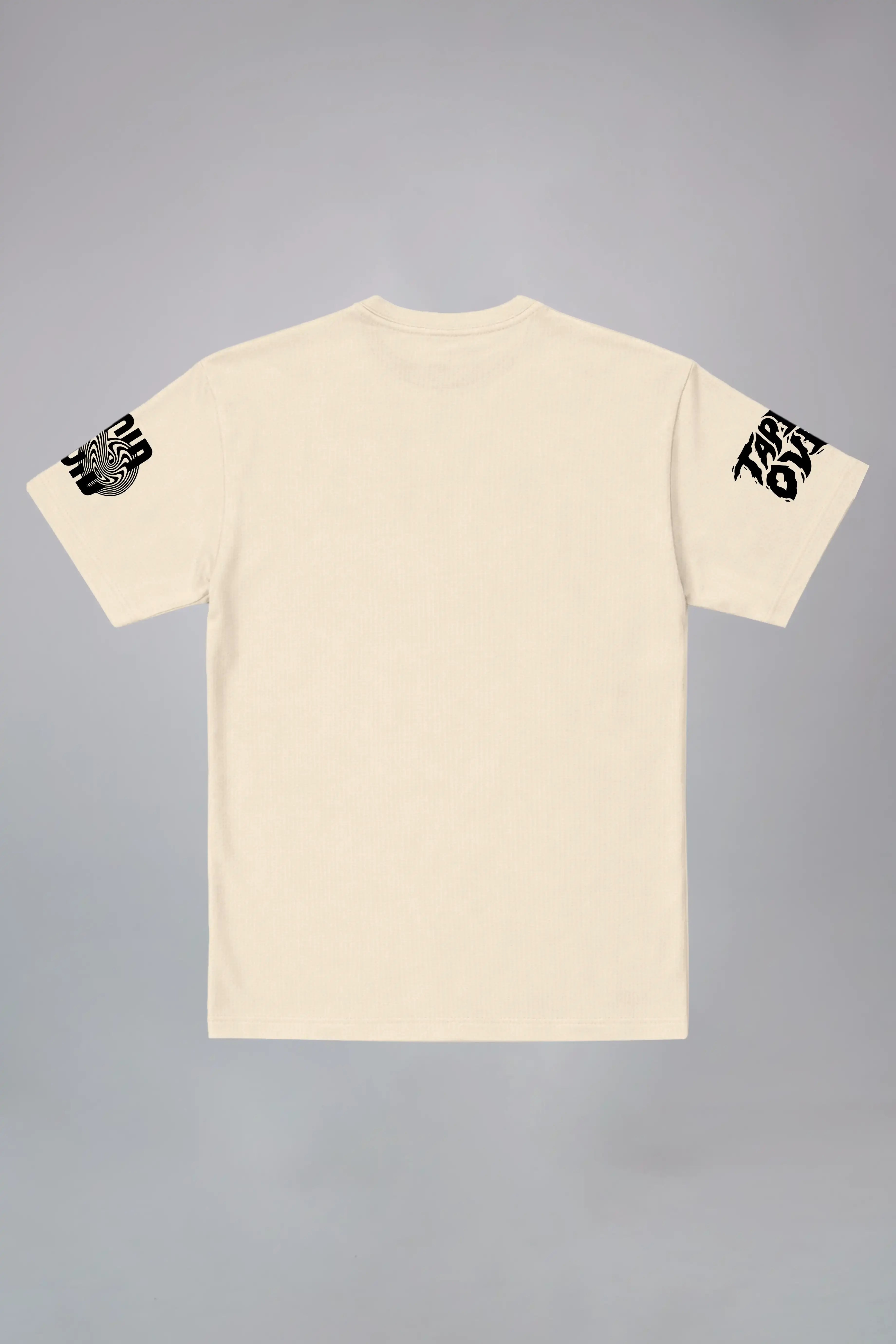 Liquid Black Oversized T-shirt Back look