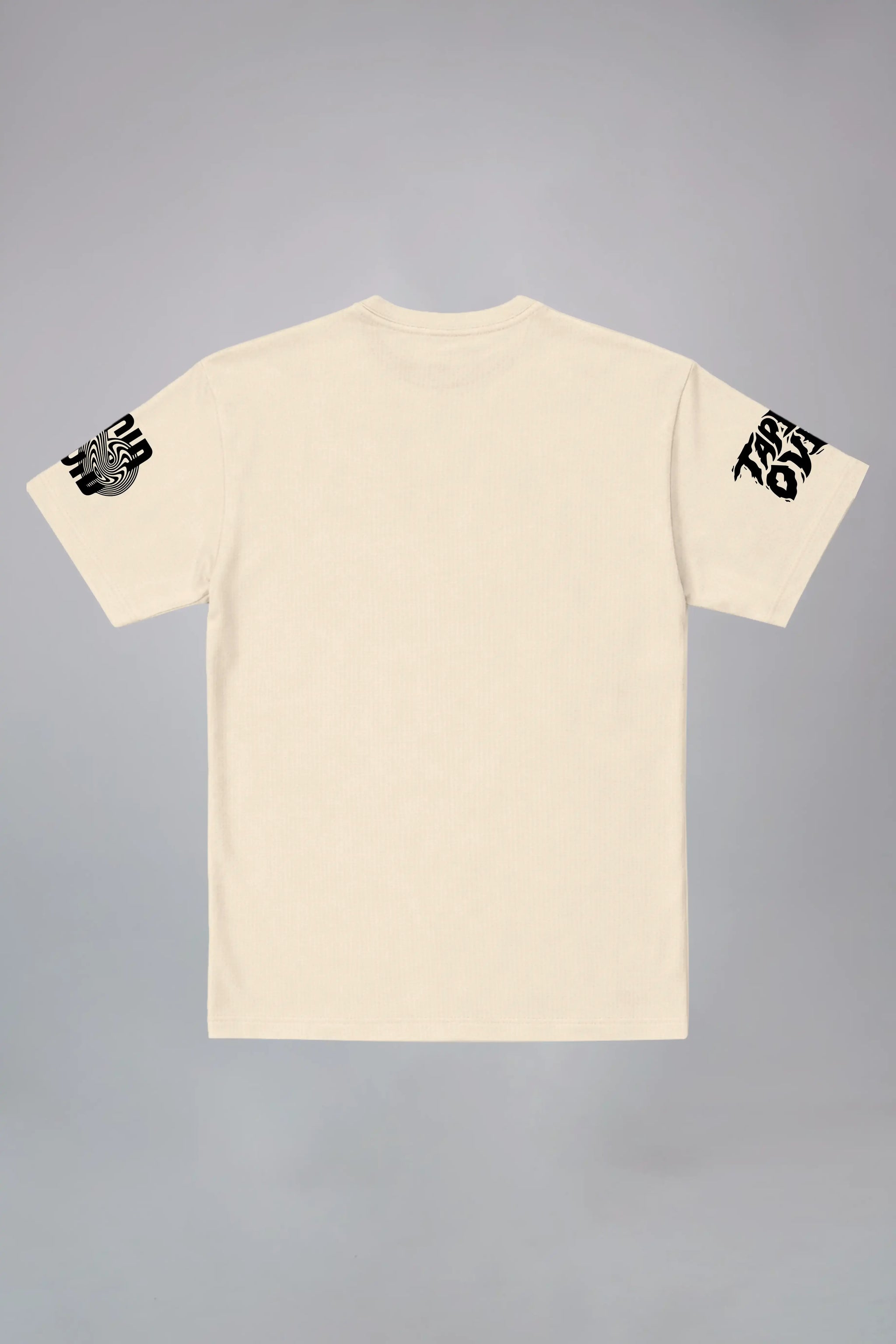 Liquid Black Oversized T-shirt Back look