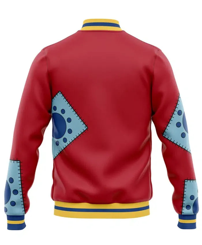 Luffy Wano Leather Varsity Jacket