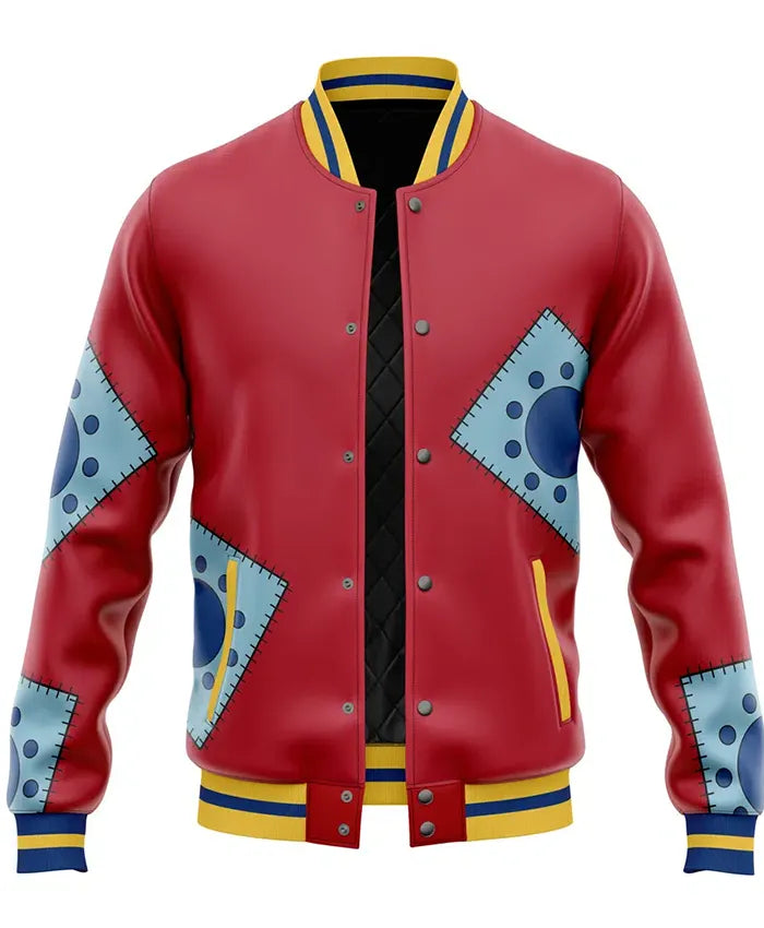 Luffy Wano Leather Varsity Jacket