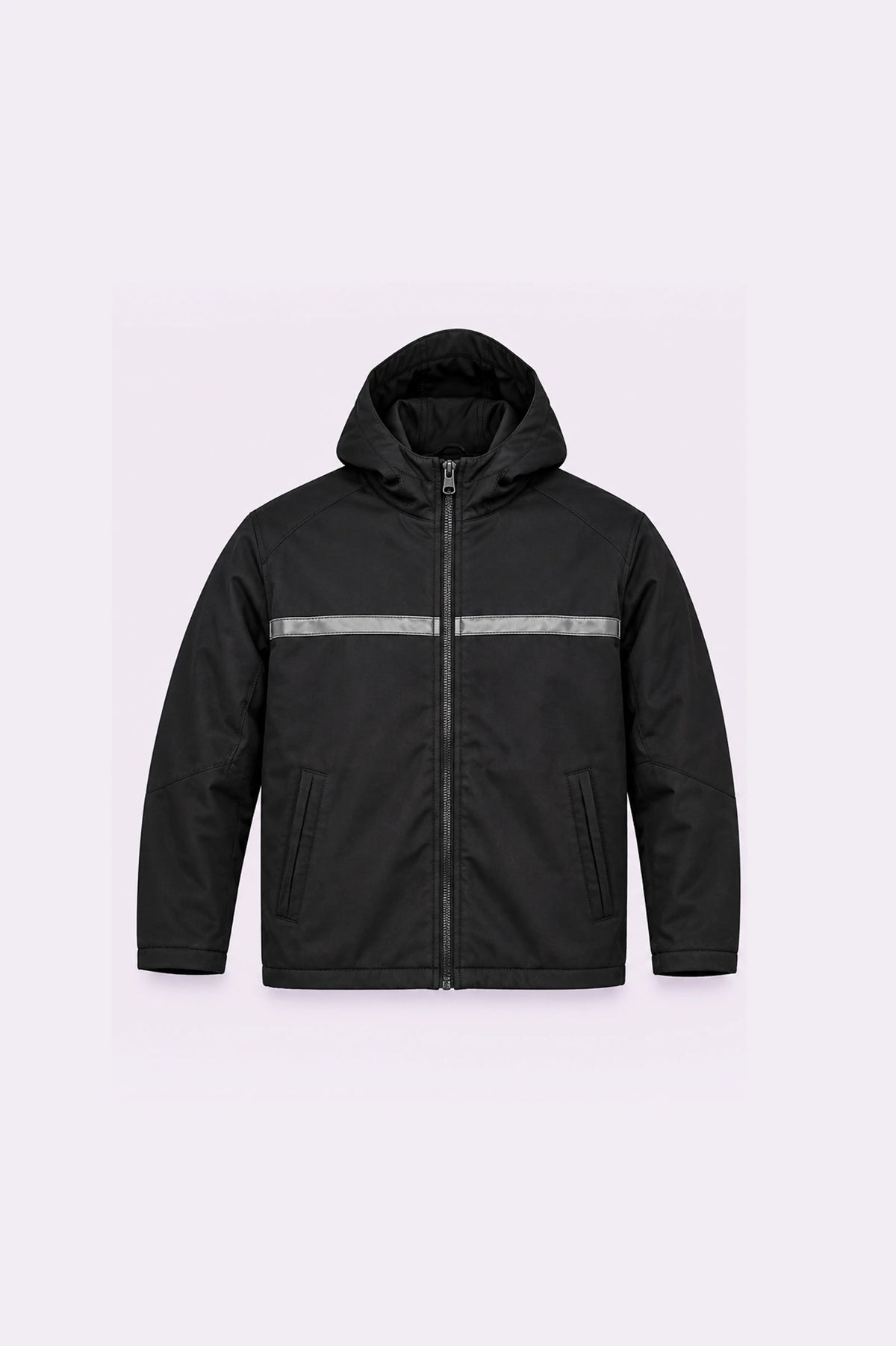 Black Hooded Trucker Jacket