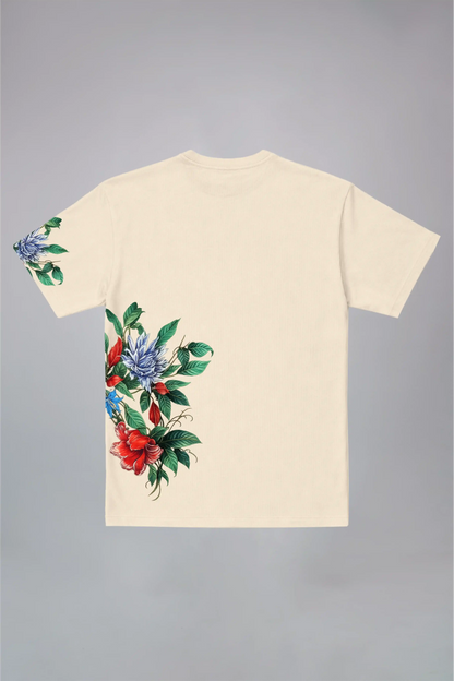 Midnight Floral Black Oversized T-Shirt