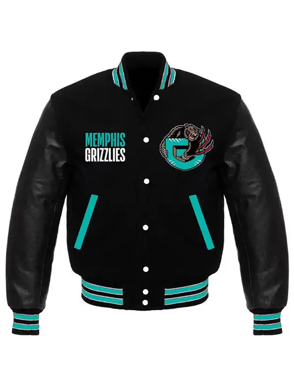 Memphis Grizzlies Black Varsity Jacket