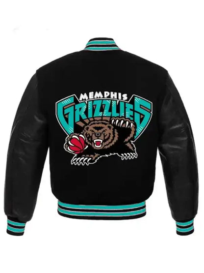 Memphis Grizzlies Black Varsity Jacket