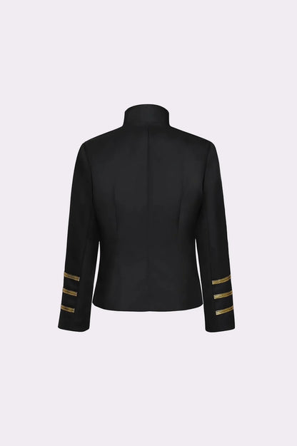 Black Military Parade Jacket