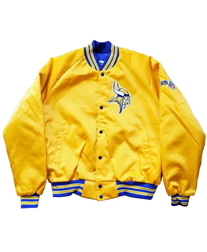Minnesota Vikings Yellow Varsity Jacket