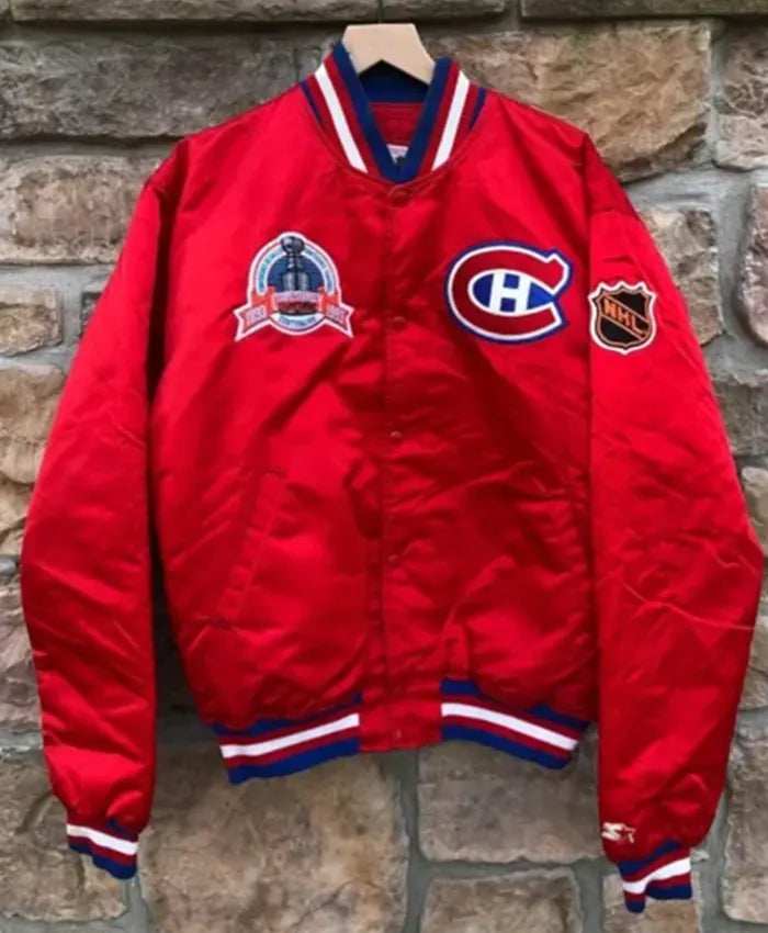 Montreal Canadiens 1993 Stanley Cup Red Varsity Jacket